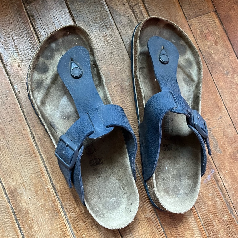 Birkenstock thong Medina sandals size 45 blue